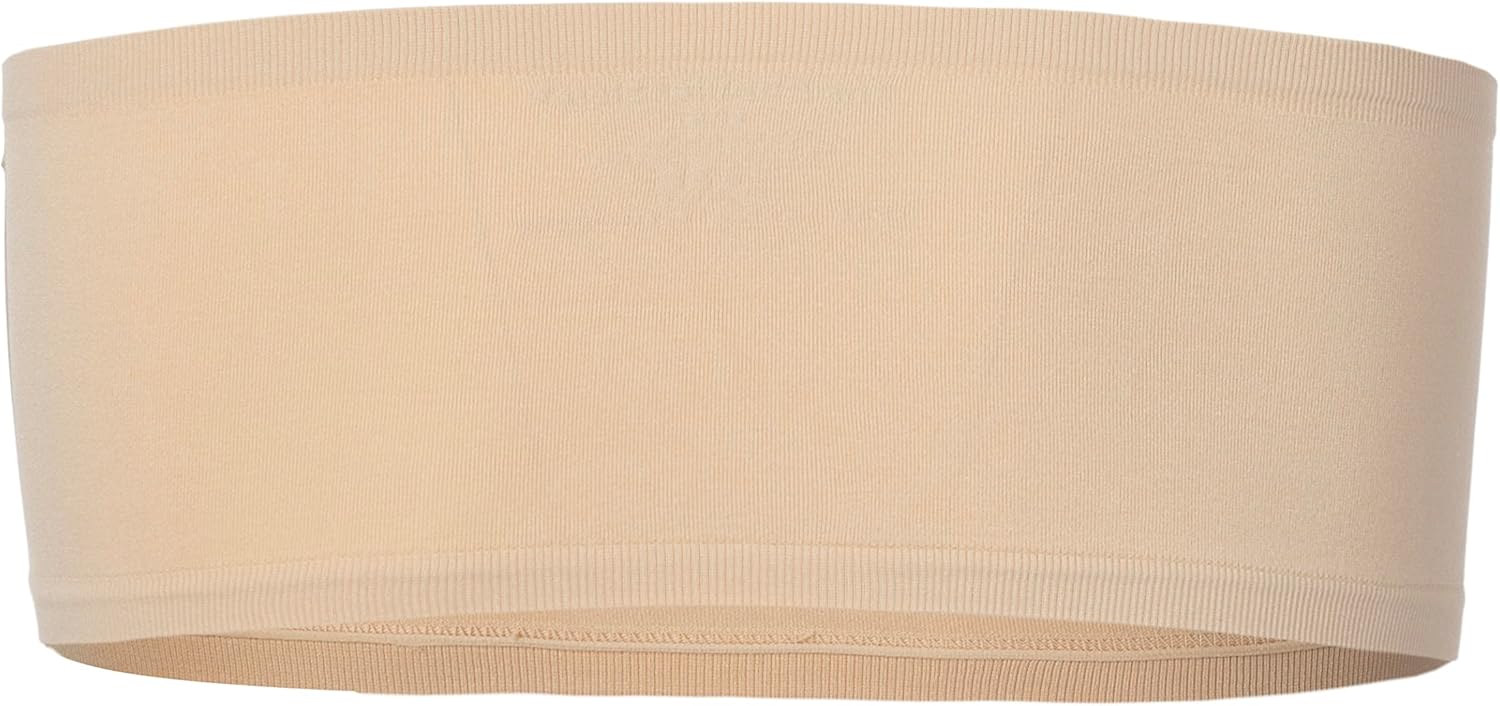 Bandeau Bra with Removable Padding - 2 Pack