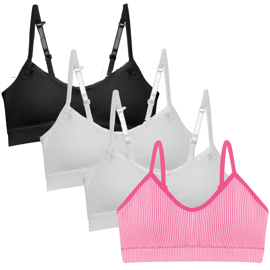 Girls Padded Training Bra - 4 Pack