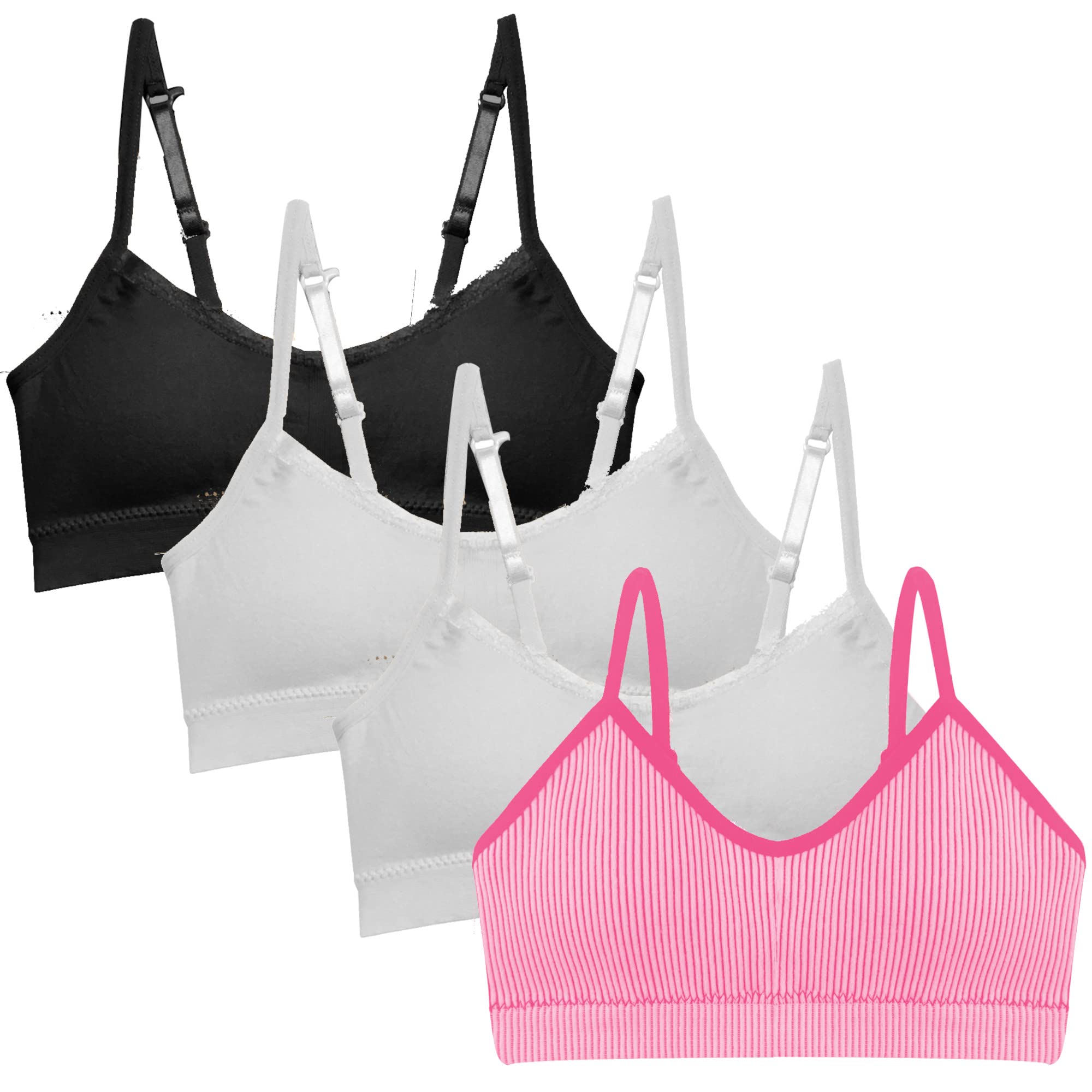 Girls Padded Training Bra - 4 Pack