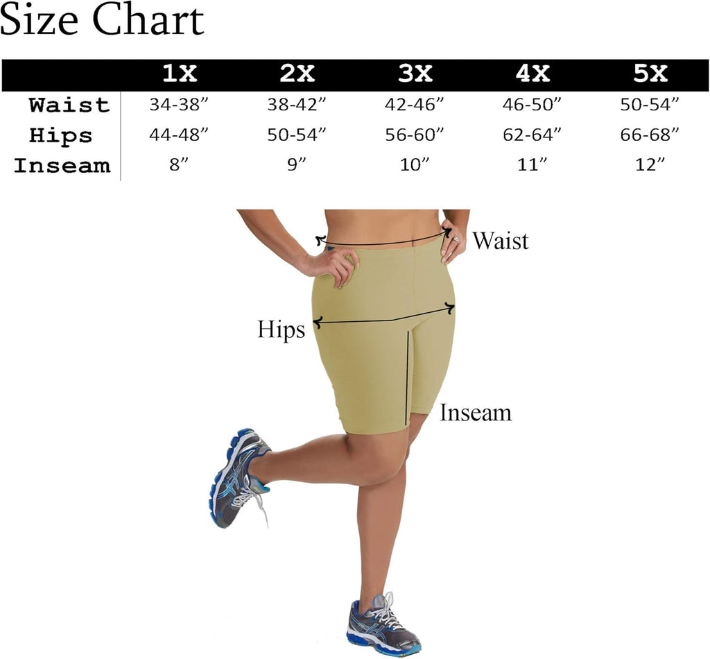 Women's Bike Shorts - Plus Size