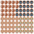 Fresh Roasted Coffee, Organic Artisan Blends Coffee Pod Variety Pack, 72 Count for Keurig K-Cup Brewers