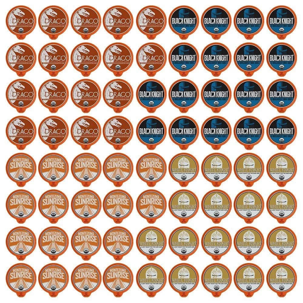 Fresh Roasted Coffee, Organic Artisan Blends Coffee Pod Variety Pack, 72 Count for Keurig K-Cup Brewers