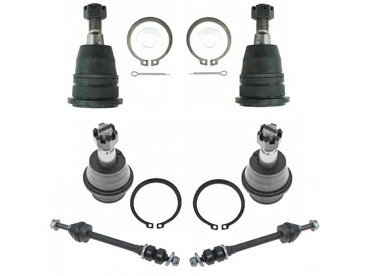 Front Ball Joint Sway Bar Link Kit 6 Piece - Compatible with 2006 - 2008 Dodge Ram 1500 4WD 2007