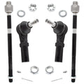 BOXI (Set of 4) Front Inner & Outer Tie Rods Ends Driver and Passenger Sides Fit for Dodge Ram 1500 2002 2003 2004 2005 | Replace EV407 ES3538