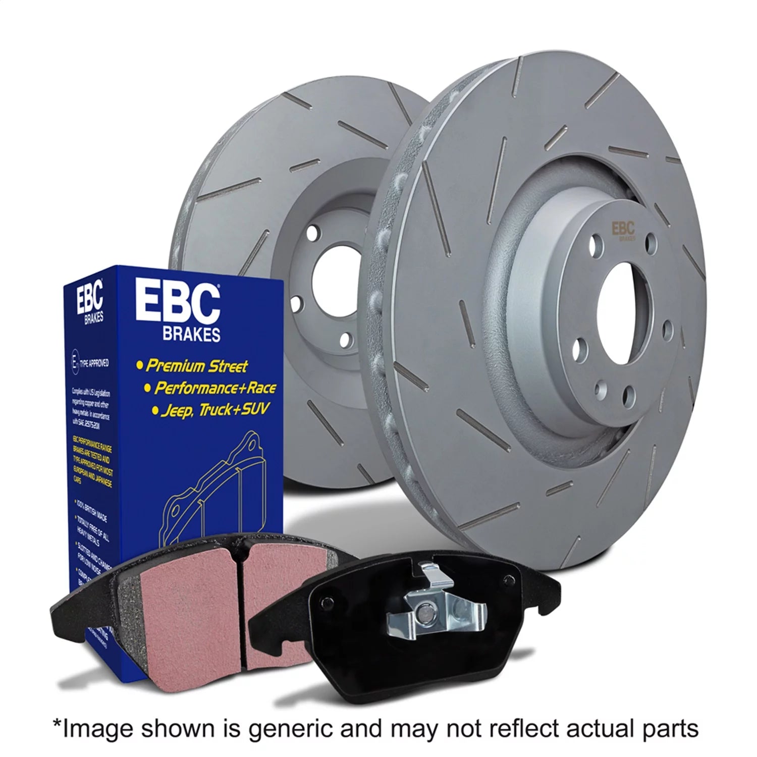 Ebc Brakes S2kf1875 S2 Kits Greenstuff 6000 And Usr Rotors Fits 4Runner Fits/For Fits select: 1995-2004 TOYOTA TACOMA, 1995-2002 TOYOTA 4RUNNER