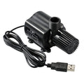 USB Brushless Water Pump with Strainer Ultra-quiet DC12V Brushless Water Oil Pump Waterproof Submersible Fountain Pump Aquarium Pond Circulating 500L/H 4W Lift 5.9ft