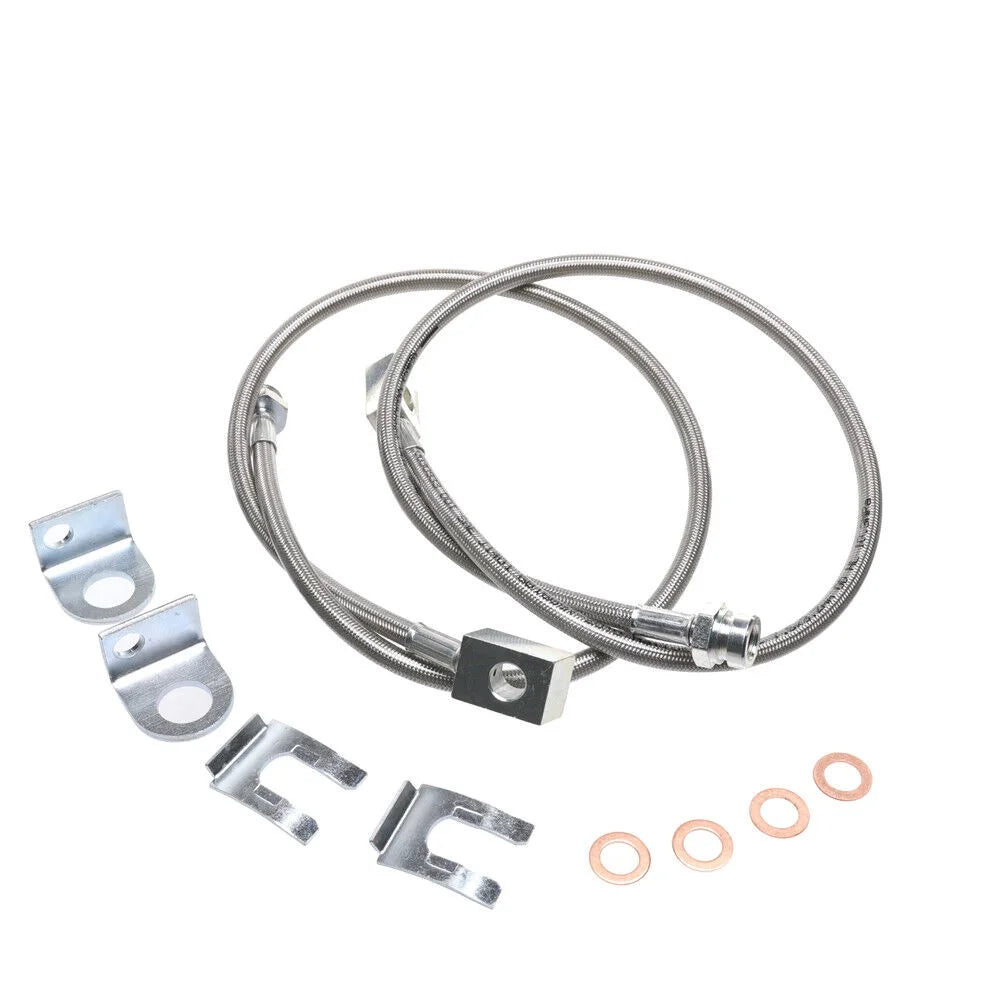 ACA For Jeep 1997-2006 Wrangler TJ 2004-2006 Wrangler Unlimited LJ Front Extended Stainless Steel Brake Cable Kit