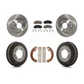 Transit Auto - Front Rear Disc Brake Rotors Ceramic Pads And Drum Kit For Chrysler Sebring Mitsubishi Dodge Stratus Eclipse Galant K8C-102504
