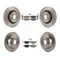 Transit Auto - Front Ceramic Rear Semi-Metallic Pads And Disc Brake Rotors Kit For Ford Edge Lincoln Nautilus K8A-101561