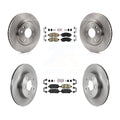 Transit Auto - Front Rear Ceramic Pads And Disc Brake Rotors Kit For 2017 Nissan LEAF With Electric Parking K8A-102777