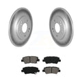 Transit Auto - Rear Coated Disc Brake Rotors And Semi-Metallic Pads Kit For 2022-2023 Hyundai Kona AWD With Electric Parking KGS-102445