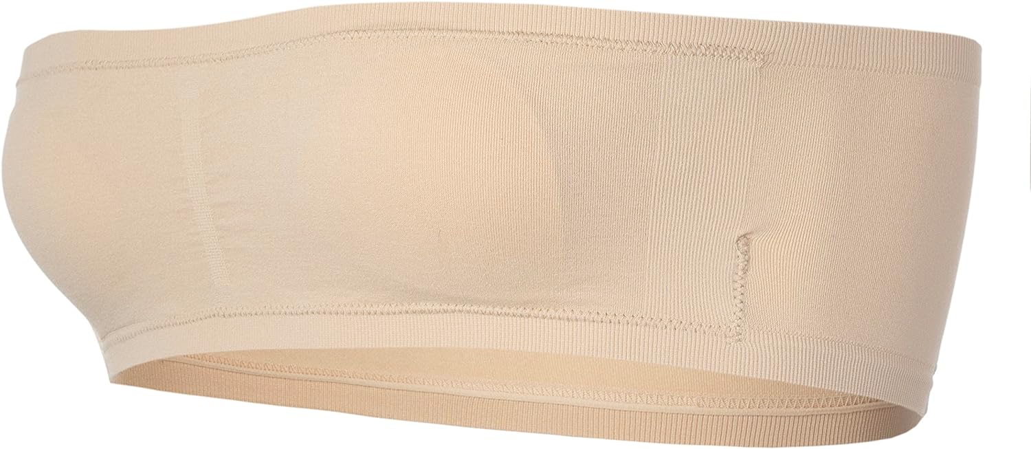 Bandeau Bra with Removable Padding - 2 Pack