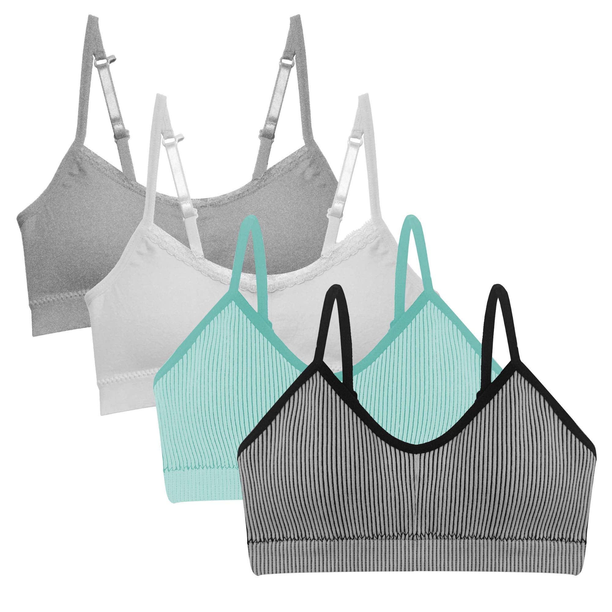Girls Padded Training Bra - 4 Pack