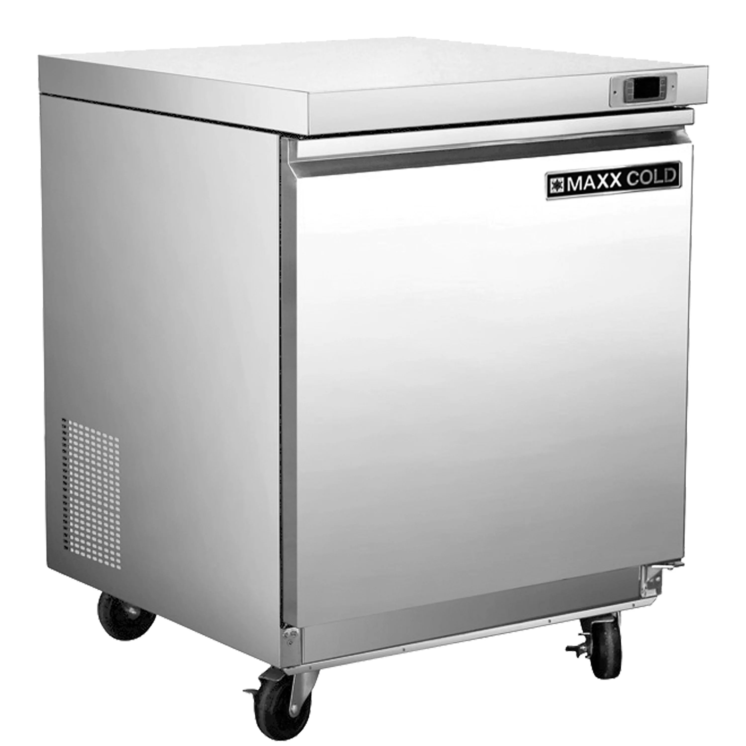 Maxx Cold Single Door Undercounter Freezer, 27.5W, 6.7 cu. ft. Storage Capacity, in Stainless Steel (MXSF29UHC)