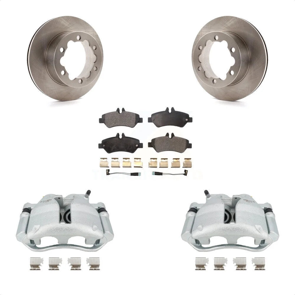 Transit Auto Rear Disc Brake Caliper Rotors And Ceramic Pads Kit For Mercedes-Benz Sprinter 3500 KC8-100241T