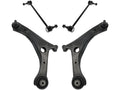 Front Control Arm and Sway Bar Link Kit - 4 Piece - Compatible with 2008 - 2016 Dodge Grand Caravan 2009 2010 2011 2012 2013 2014 2015