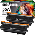 Cool Toner Compatible Toner Replacement for HP 55A CE255A High Yield (Black, 2-Pack)