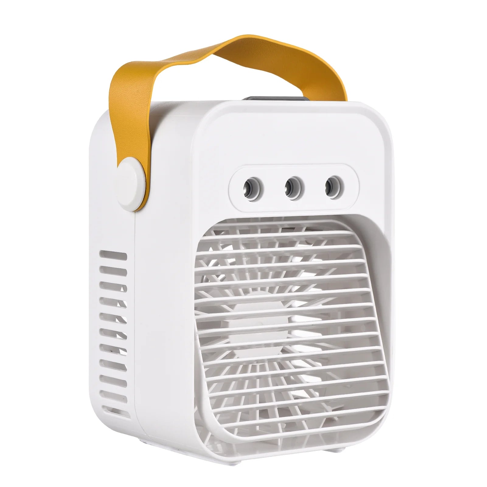 Desktop Portable Air Cooler with Humidifier - Features Colorful LED Light, 3 Adjustable Wind Speeds and Wind Direction, Ideal for Home, Bedroom, Office, and Camping Use