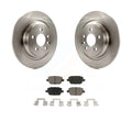 Transit Auto - Rear Disc Brake Rotors And Ceramic Pads Kit For 2008-2011 Volvo S80 FWD With Electric Parking K8C-101634