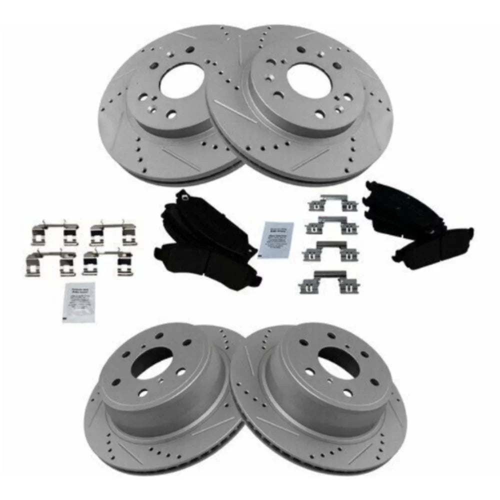 Front and Rear Brake Pad and Rotor Kit For Chevrolet 2007 Tahoe Sport Utility