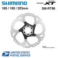 Shimano Deore Disc Brake Rotors 160/180/203mm RT86 ICE-TECH with 6-Bolt