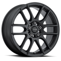 Raceline 141B-Mystique 17 Cast Aluminum Wheel, MYSTIQUE BLACK 17X7.5 5X108/5X114.3 +40mm