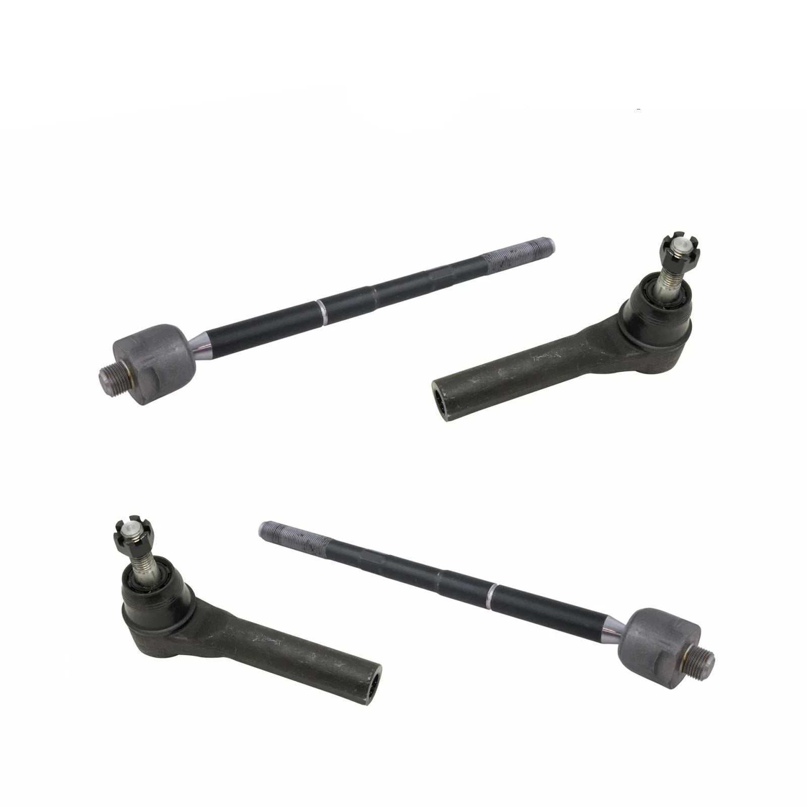 Teledu Front Steering Inner Outer Tie Rod End Kit Set 4pc For Cadillac Chevrolet GMC