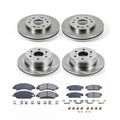 Ultimate Brakes Front and Rear Semi-Metallic Brake Pad and Rotor Kit with Hardware WM81342