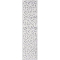 My Texas House Irongate 1'11 X 7'6 Runner Natural Damask Outdoor Rug