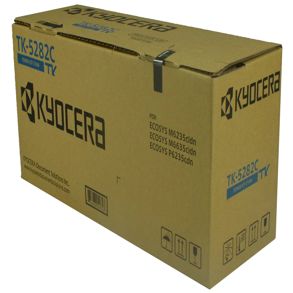 OEM Kyocera Mita TK-5282C (1T02TWCUS0) Toner Cartridge, CYAN, 11K YIELD - for use in Kyocera Mita M6235CIDN printer, M6635CIDN printer, P6235CDN