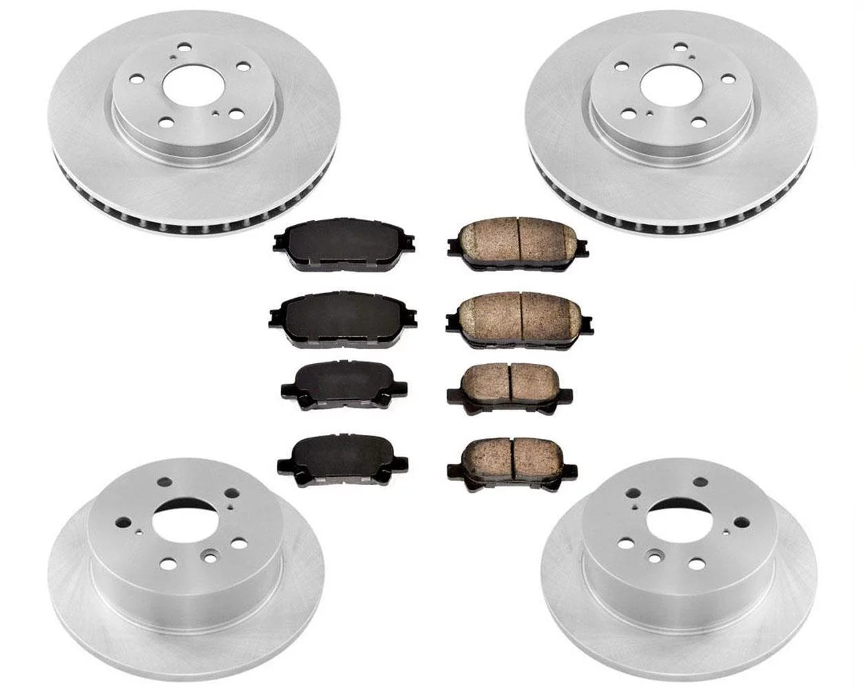 Front Rear Disc Brake Rotors Ceramic Brake Pads for Toyota Solara 2004-2008