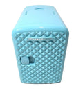 Restored Frigidaire 9-Can 4-Liter Mini Retro Beverage Fridge Diamond Door EFMIS222-BLUE [Manufacturer Refurbished]