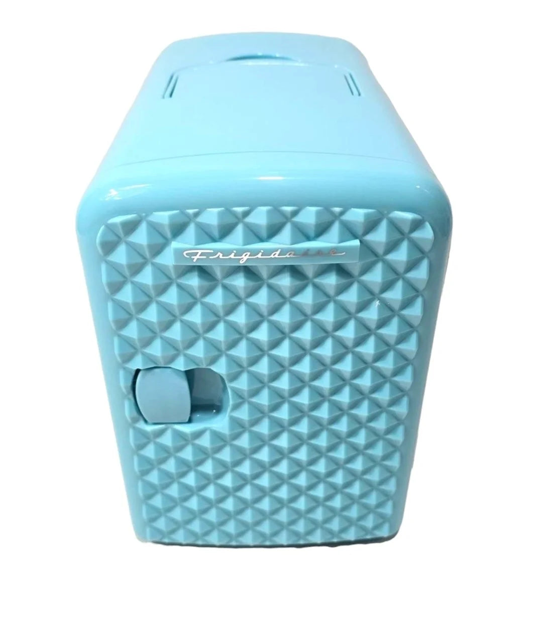 Restored Frigidaire 9-Can 4-Liter Mini Retro Beverage Fridge Diamond Door EFMIS222-BLUE [Manufacturer Refurbished]