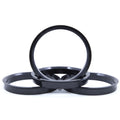 4 Hub Rings 74mm to 72.6mm