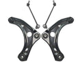 Front Control Arm and Sway Bar Link Kit 4 Piece Set - Compatible with 2012 - 2017 Nissan Versa Sedan 2013 2014 2015 2016 2019