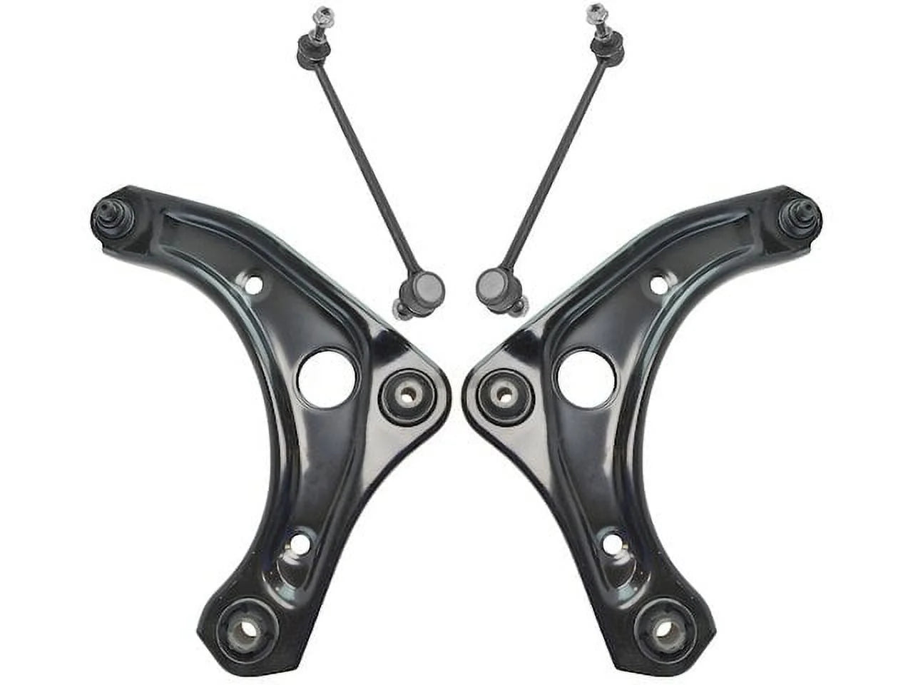 Front Control Arm and Sway Bar Link Kit 4 Piece Set - Compatible with 2012 - 2017 Nissan Versa Sedan 2013 2014 2015 2016 2019