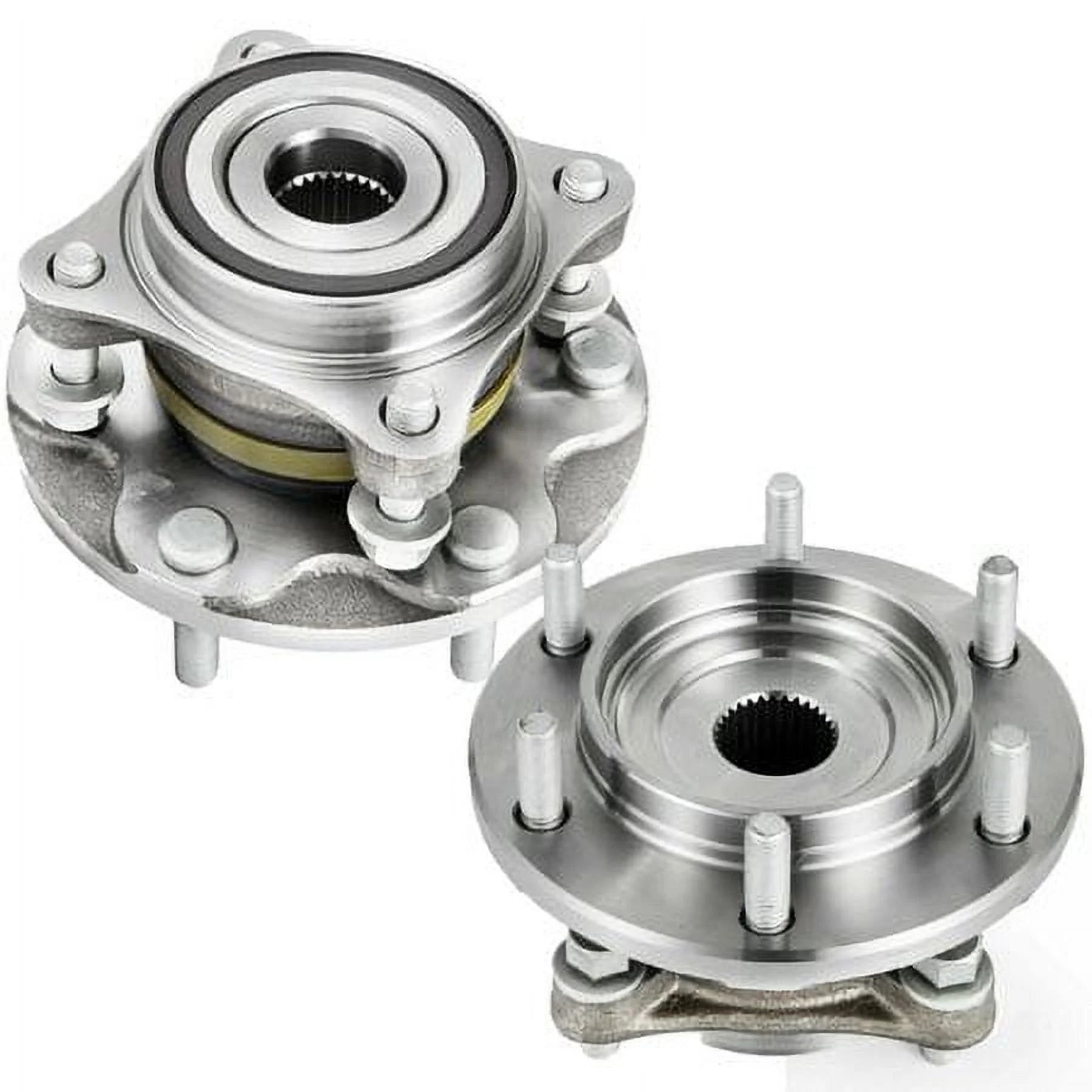 MotorbyMotor 950-001 Front Wheel Bearing and Hub Assembly 4WD with 6 Lugs Fits for Lexus GX460 GX470 (All Models), Toyota 4Runner FJ Cruiser Tacoma (4WD ONLY) Hub Bearing (4WD 4x4, 515040)-2PK