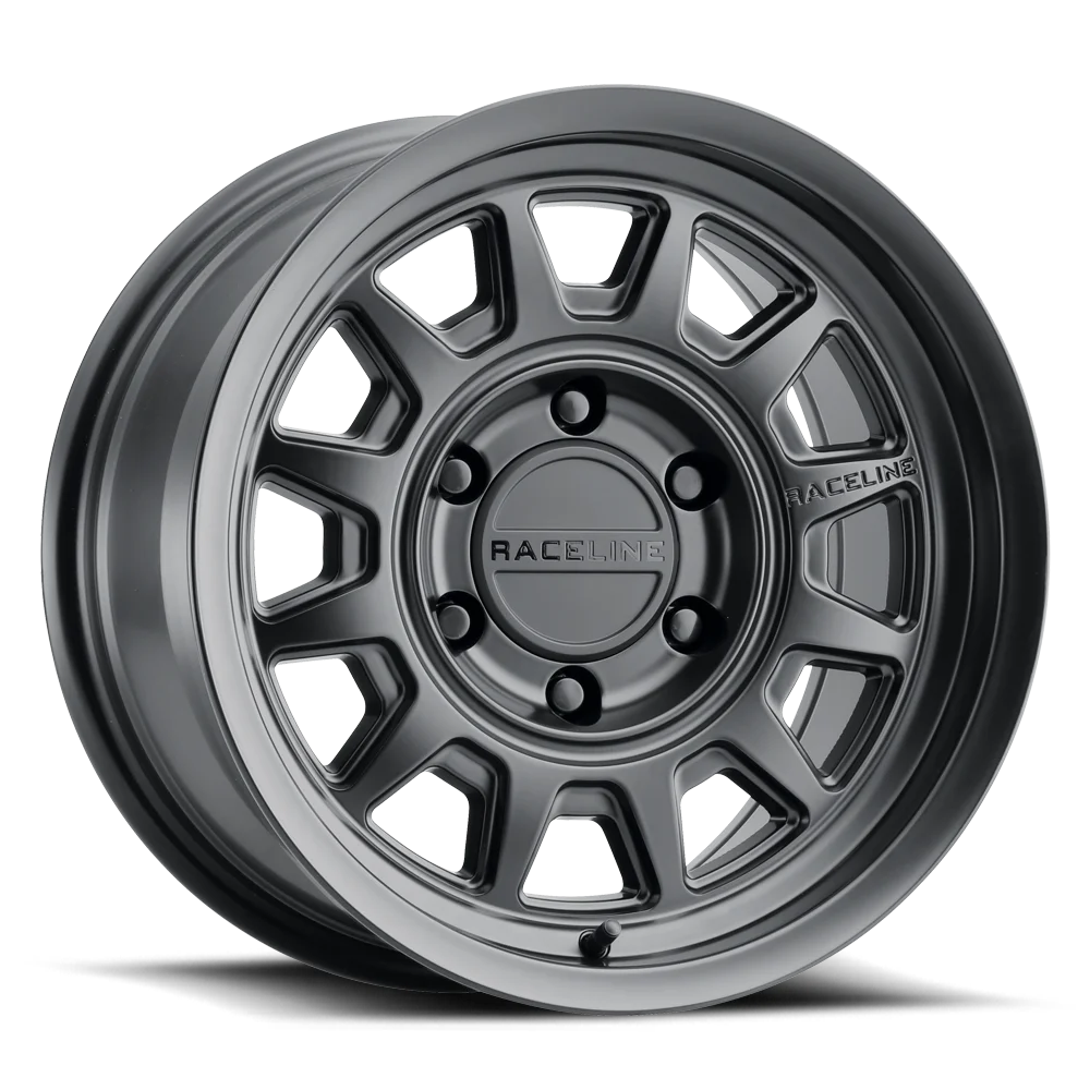 Raceline 952B-AERO HD 16 Cast Aluminum Wheel, AERO HD SATIN BLACK 16X8 6X114.3 -6mm