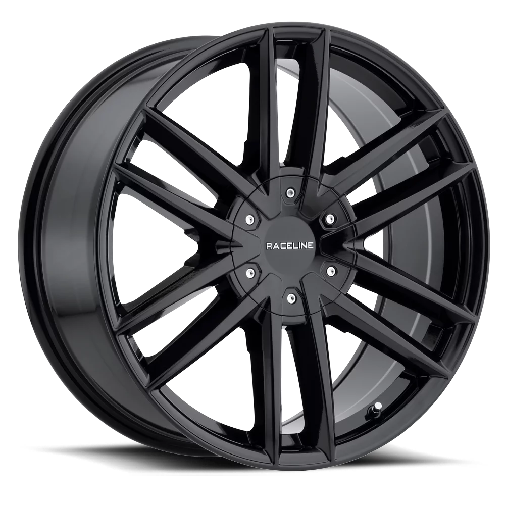 Raceline 158B-IMPULSE 20 Cast Aluminum Wheel, IMPULSE BLACK 20X8.5 6X132/6X120 +35mm