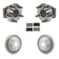 Transit Auto - Front Hub Bearing Assembly With Coated Disc Brake Rotors And Ceramic Pads Kit For 2019 Toyota 86 TRD Special Edition Without Brembo Brakes KBB-121110