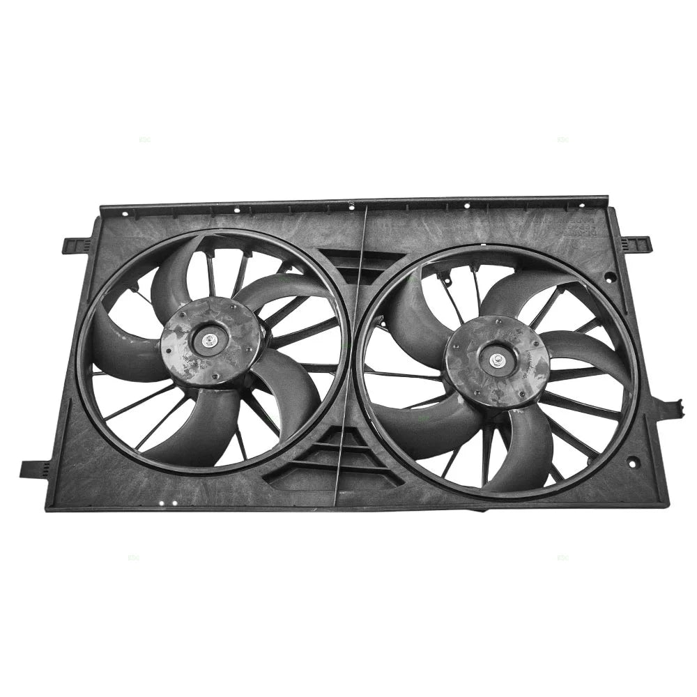 Brock Replacement Dual Cooling Fan Assembly Compatible with 200 Sebring Avenger Caliber Compass Patriot 68004051AA 68031873AA Fits select: 2013-2014 CHRYSLER 200 LIMITED