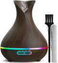 Everlasting Comfort Dark Wood Essential Oil Diffuser (400ml) - Small & Large Room Home Aromatherapy Air Scents