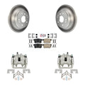 Transit Auto Rear Disc Brake Caliper Coated Rotors And Ceramic Pads Kit For Acura TL Honda Element KCG-101211N