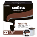 Lavazza Perfetto Single-Serve Coffee K-Cup Pods For Keurig Brewer, 32 Count, Full-Bodied Dark Roast With Bold, Dark Flavor And Notes Of Caramel, 100% Arabica