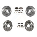 Transit Auto - Front Rear Disc Brake Rotors And Semi-Metallic Pads Kit For 2016 Kia Optima LX EX 1.6T With Electric Parking K8F-102587