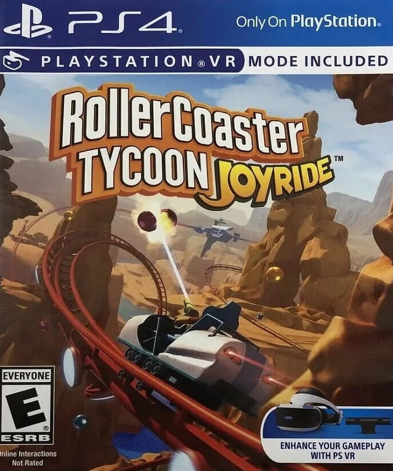 Restored RollerCoaster Tycoon: Joyride VR (PlayStation 4, 2019) Riding Game (Refurbished)