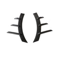 Ikon Motorsports Front Side Fender Spats Compatible With 2023-2024 BMW G87 M2, M Performance Style Air Vent Arched Fins Carbon Fiber Left Right Wheel Flare Molding Trim 2PC