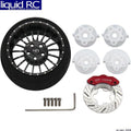 Hot Racing SW38801 Black 18 Spoke Aluminum Steering TX Wheel