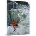 24 x 36 in. Ice Climber on Steep Ice in Fox Glacier Crevasse Near VIctoria Falls, Westland National Park, South Island, New Zealand Art Print - Colin Monteath