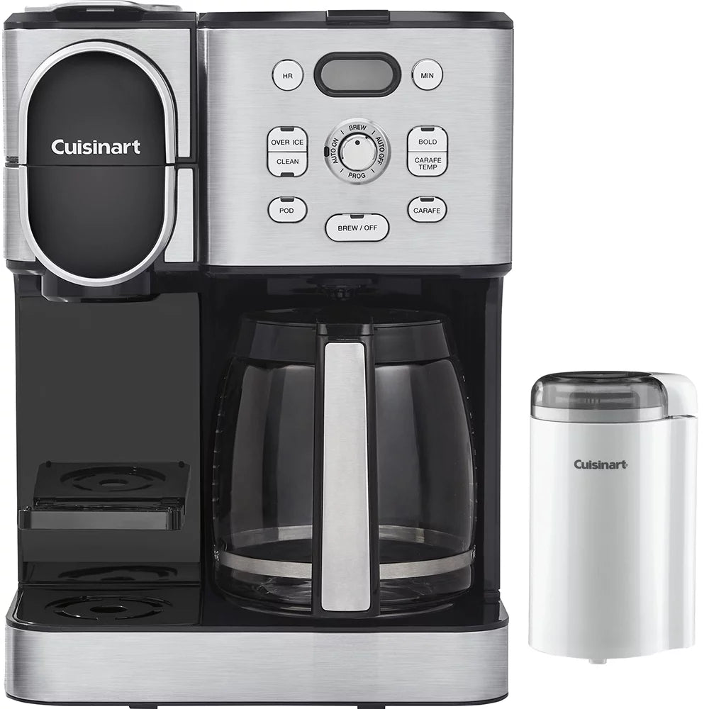 Cuisinart SS-16 Coffee Center Combo, Stainless Steel with Coffee Bar Coffee Grinder